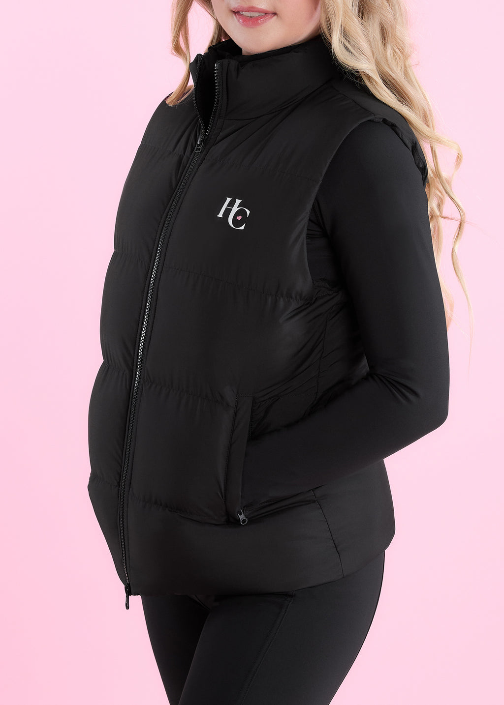 Black Padded Gilet