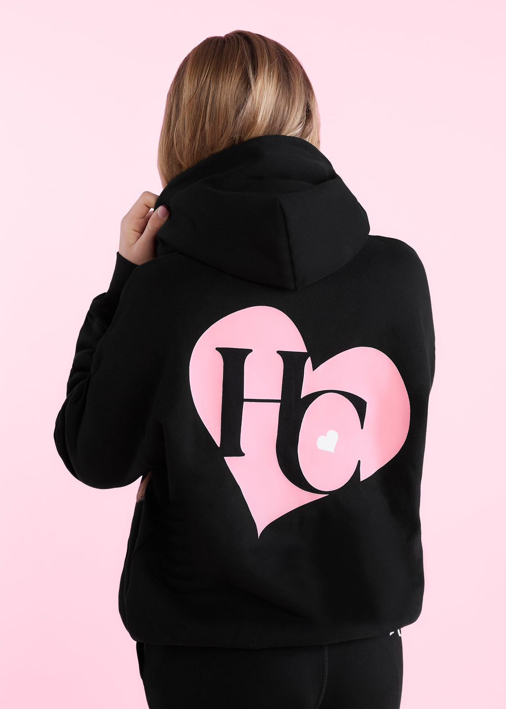Black Harlow Loves Pull On Hoodie