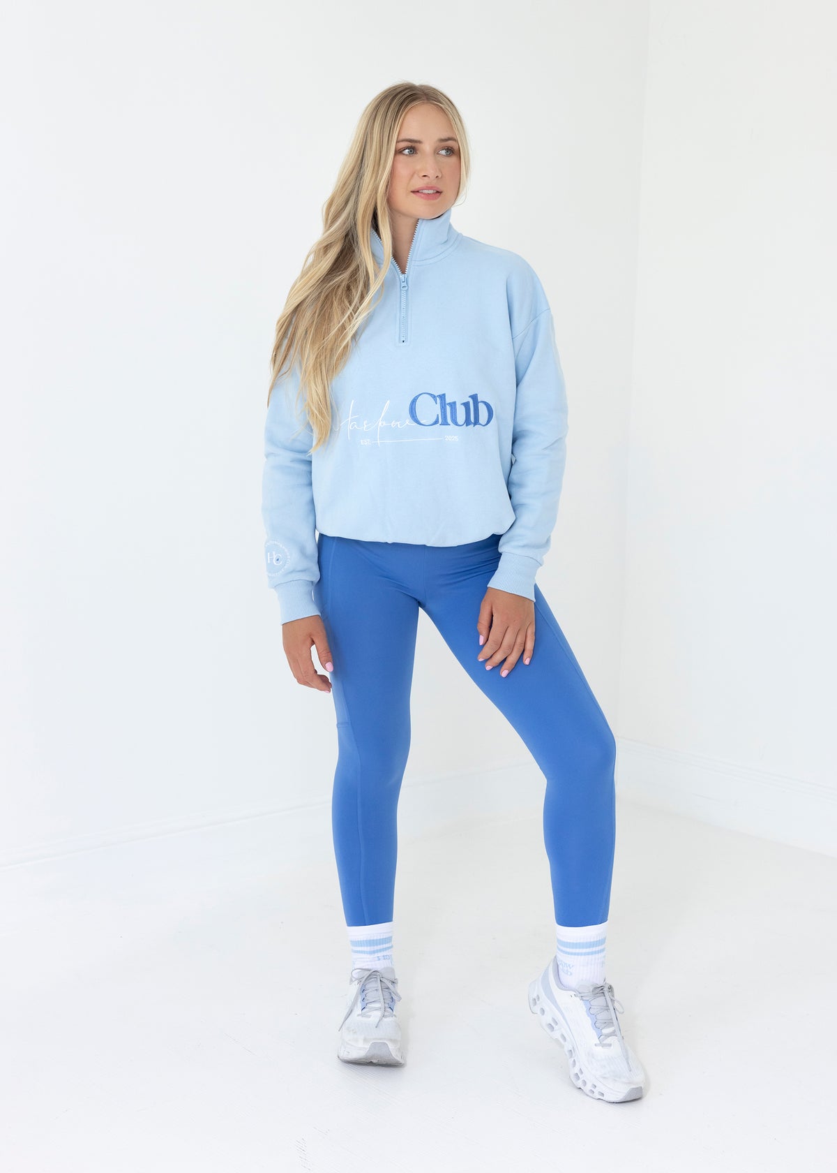Est 2025 Cloudberry Half Zip Sweater