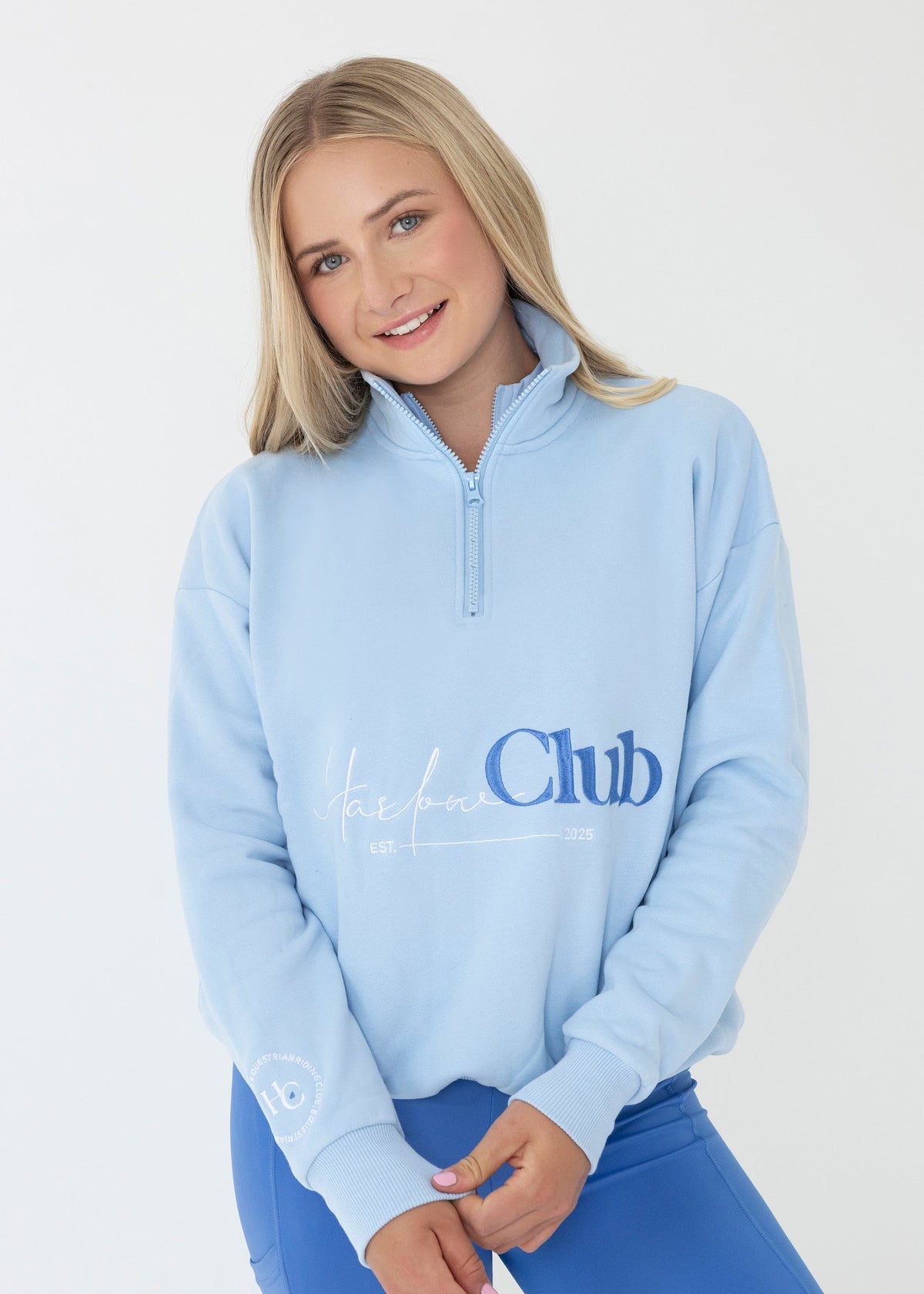 Est 2025 Cloudberry Half Zip Sweater