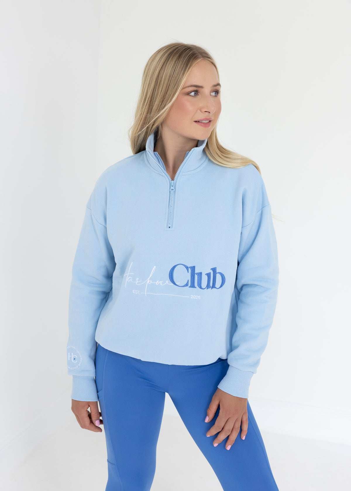 Est 2025 Cloudberry Half Zip Sweater