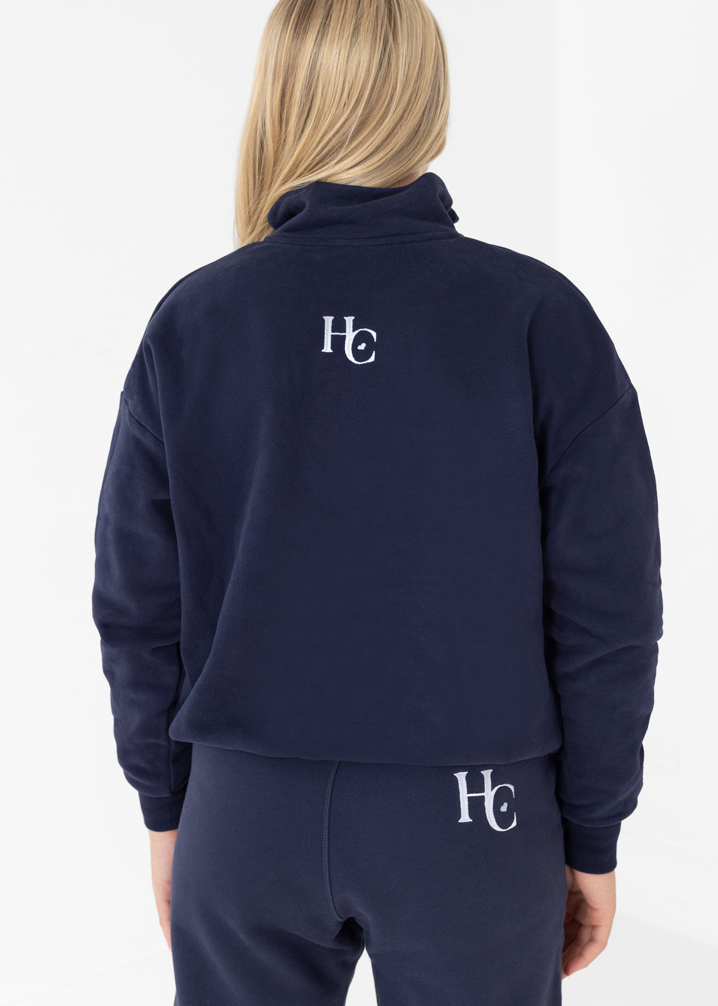 Est 2025 Eventer Blue Half Zip Sweater